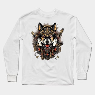 samurai dog Long Sleeve T-Shirt